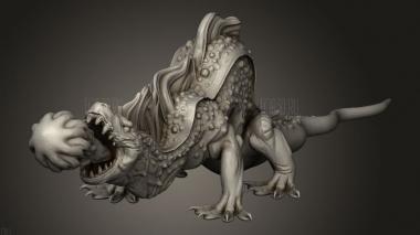 Король орков Огненная Саламандра 3d stl модель для ЧПУ