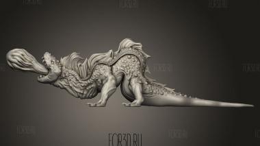 Король орков Огненная Саламандра 3d stl модель для ЧПУ
