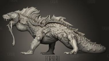 Король орков Огненная Саламандра 3d stl модель для ЧПУ