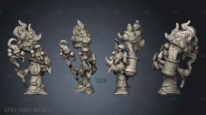 Orc King Fungoid Shaman Fungoid Shaman stl model for CNC