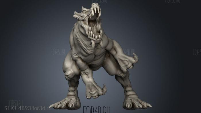 Orc King Raptors Dinos stl model for CNC