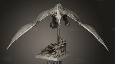 ВСАДНИКИ НА птеранодонах 3d stl модель для ЧПУ