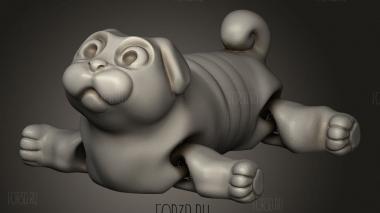 Мопс Маленький 3d stl модель для ЧПУ