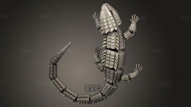Красноглазый Крокодиловый Сцинк Сочлененный 3d stl модель для ЧПУ