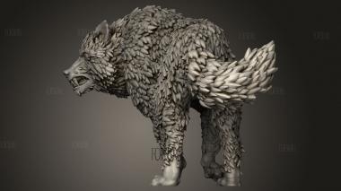 Эльфы Редлифа Охотница-Волчица В Одиночестве 3d stl модель для ЧПУ
