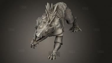 Рептильная собака Мастиф 3d stl модель для ЧПУ