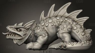 Огненные ящерицы ящерица 3d stl модель для ЧПУ