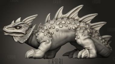 Огненные ящерицы ящерица 3d stl модель для ЧПУ
