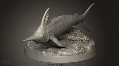 Бог Водных Существ Рыба-Меч 3d stl модель для ЧПУ