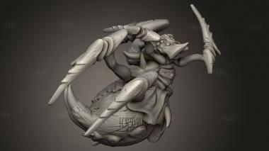 Атака Жалом Пустынного Паука 3d stl модель для ЧПУ