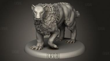 Саблезубый Тигр 3d stl модель для ЧПУ