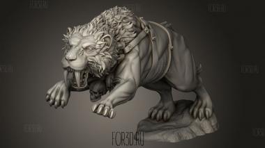 САБЛЕЗУБЫЙ 3d stl модель для ЧПУ