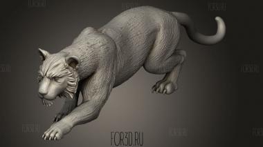Благой Придворный Тигр Ансакара 3d stl модель для ЧПУ