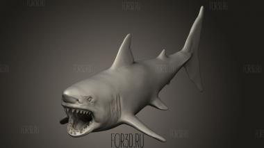 Акула 3d stl модель для ЧПУ