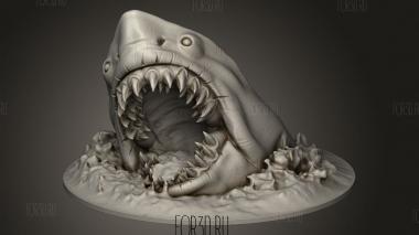 Акула 3d stl модель для ЧПУ