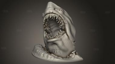 Акула 3d stl модель для ЧПУ