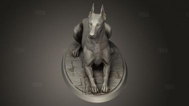 Сестры рассветного креста с Доберманом лежали 3d stl модель для ЧПУ