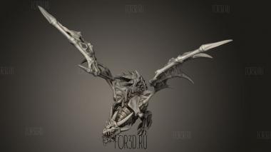 Скелет Дракона 3d stl модель для ЧПУ