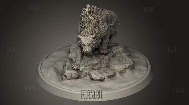 Снежная Вершина Горы Саблезубый 3d stl модель для ЧПУ