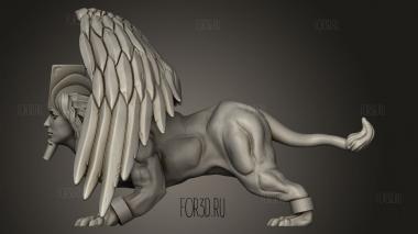 Сфинкс 3d stl модель для ЧПУ