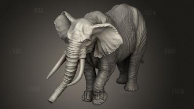 Слон 3d stl модель для ЧПУ