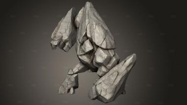 Призванные Элементалы Элементаль Земли 3d stl модель для ЧПУ