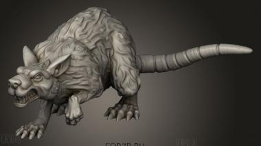 ГИГАНТСКАЯ КРЫСА 3d stl модель для ЧПУ