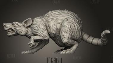 ГИГАНТСКАЯ КРЫСА 3d stl модель для ЧПУ