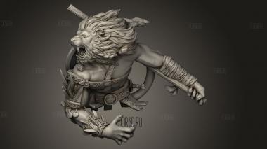 Кошачий Народец-Гладиатор на Арене Малинового Сан-Франциско 3d stl модель для ЧПУ