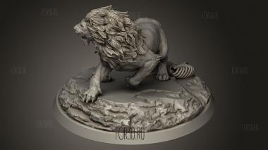 Лев Арены с Багровым Песком 3d stl модель для ЧПУ