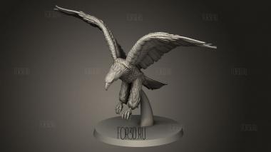 Гигантский орел пикирует 3d stl модель для ЧПУ