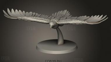 Гигантские орлы орел,летящий с горой дыра 3d stl модель для ЧПУ