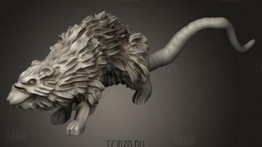 Крыса Гильдии Авантюристов Львиной Башни 3d stl модель для ЧПУ