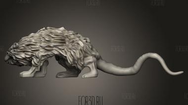 Крыса Гильдии Авантюристов Львиной Башни 3d stl модель для ЧПУ