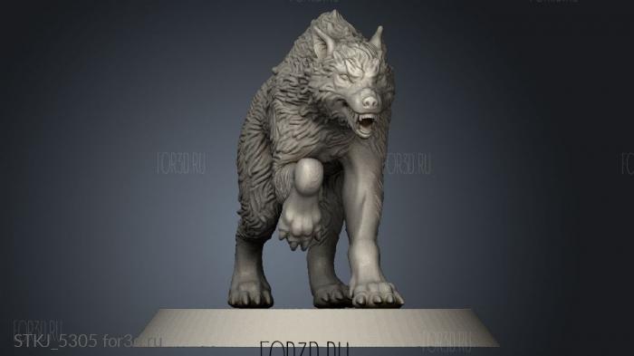 Abrakadabra LYCANS WOLF stl model for CNC