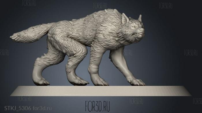 Abrakadabra LYCANS WOLF stl model for CNC