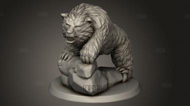 Дикие Медведи Несут Медведя 3d stl модель для ЧПУ