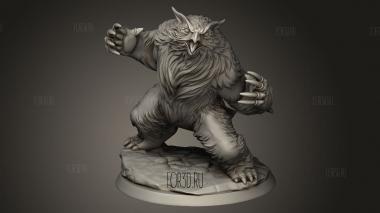 Рев Дикой Совы-Медведя 3d stl модель для ЧПУ