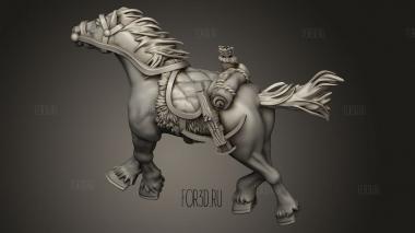 Крошечная Мебель Мертвая Лошадь 3d stl модель для ЧПУ