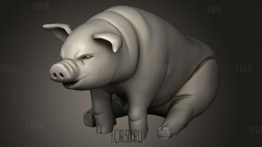 Горожане сидят свиньями 3d stl модель для ЧПУ