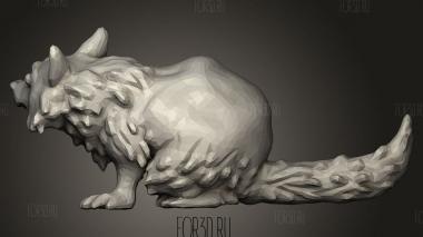 Лесной Енот 3d stl модель для ЧПУ