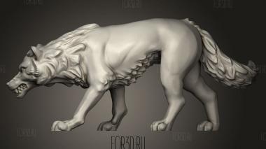 Абсолютный Волк 3d stl модель для ЧПУ