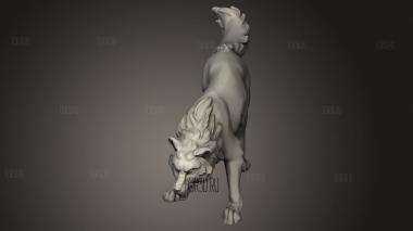 Абсолютный Волк 3d stl модель для ЧПУ