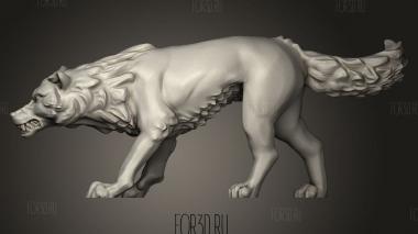 Абсолютный Волк 3d stl модель для ЧПУ