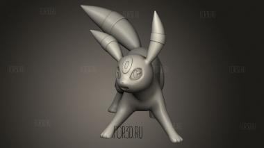 Умбреон 3d stl модель для ЧПУ