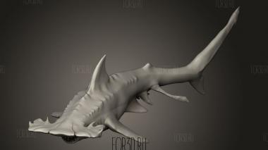 Акула-молот 3d stl модель для ЧПУ
