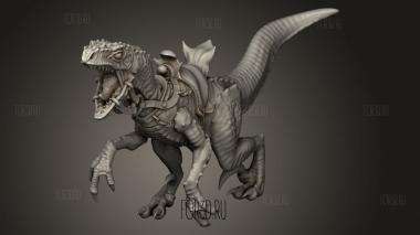 Велоцираптор 3d stl модель для ЧПУ