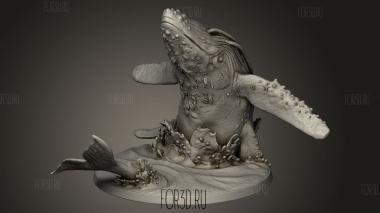 Дух Кита 3d stl модель для ЧПУ