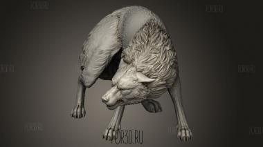 Белый Волк-Оборотень Волк 3d stl модель для ЧПУ