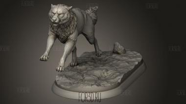 Белый Волк-Оборотень Волк 3d stl модель для ЧПУ